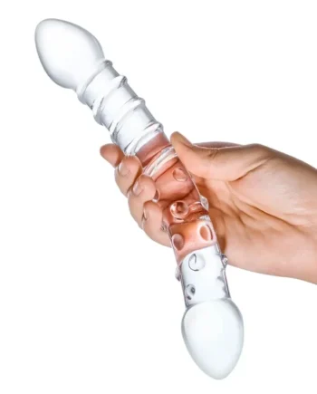 Double Trouble Glass Dildo