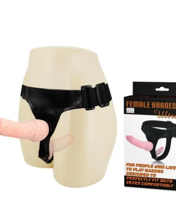 Double Ultra Penetration Strap-On Flesh