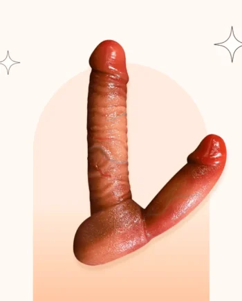 Double-headed Simulated Dildo Special-shaped Silicone Penis