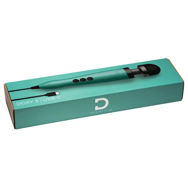 Doxy 3 USB-C Wand Massager - Turquoise