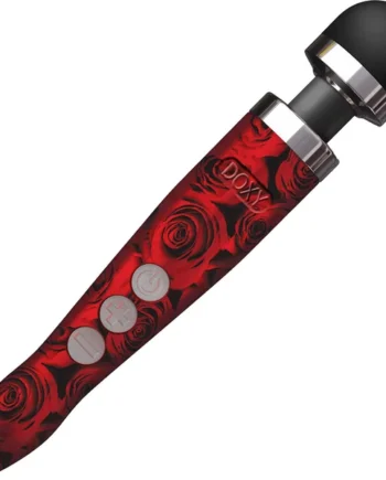 Doxy Die Cast 3R Rechargeable Extra Powerful Massage Wand Vibrator - Roses