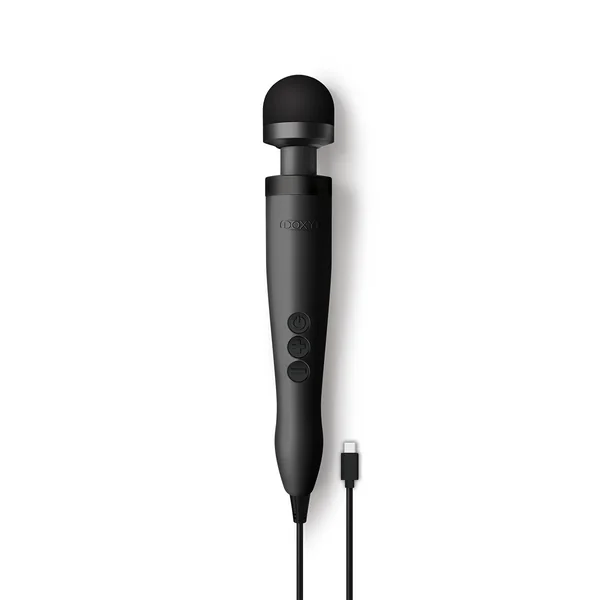 Doxy USB-C Powerful Massage Wand Vibrator - Matte Black