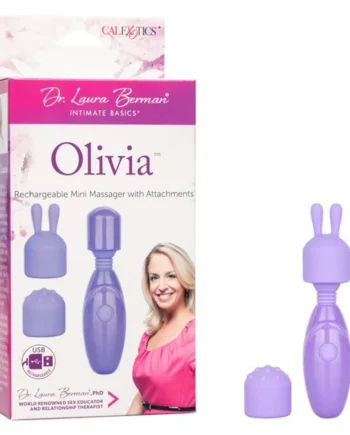 Dr. Laura Berman Olivia Rechargeable Mini Massager with Attachments