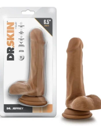 Dr. Skin - Dr. Jeffrey - 6.5 Inch Dildo With Balls - Tan