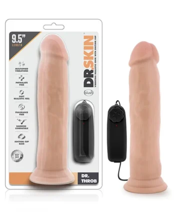 Dr Skin Dr Throb 9.5 Inch Cock With Suction Cup