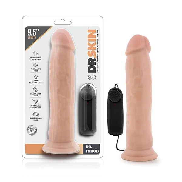 Dr Skin Dr Throb 9.5 Inch Cock With Suction Cup
