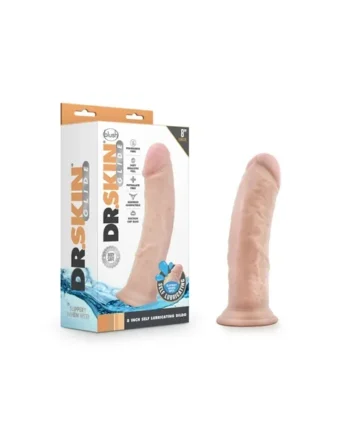 Dr. Skin Glide – 8 inch Self Lubricating Dildo- Vanilla