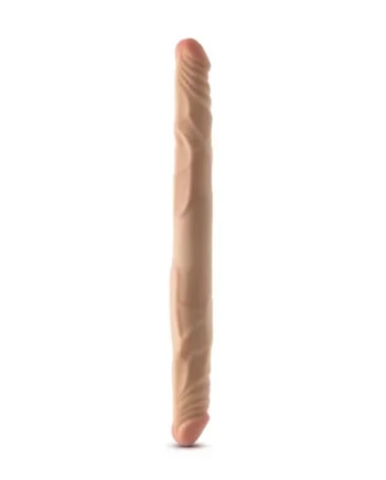 Dr. Skin Plus - 14” Posable Double Dong - Beige