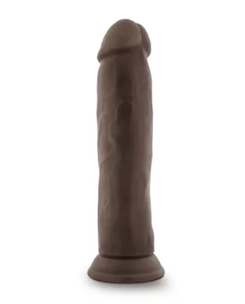 Dr. Skin Plus - 9 Inch Posable Thick Dildo - Chocolate