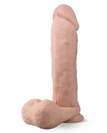 Dr. Skin Silicone - Dr. Dylan - 7 Inch Vibrating Dildo With Remote Control- Vanilla