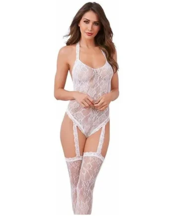 Dreamgirl Lingerie - Teddy with Stockings 0327