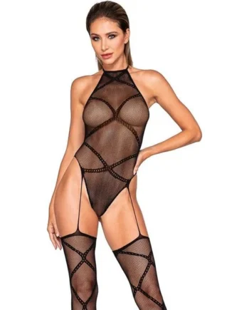 Dreamgirl Lingerie - Teddy with Stockings 0385