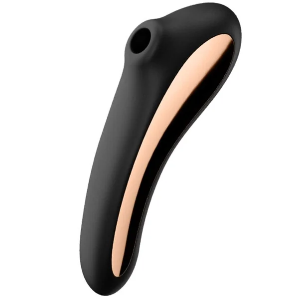 Dual kiss air pulse vibrator satisfyer sex toy black stimulation clitoris g-spot