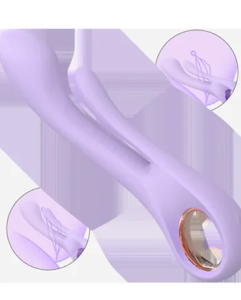 Dual Stimulation Ring Vibrator-Purple