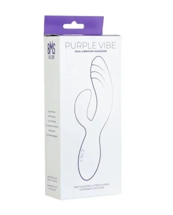 Dual stimulation vibrator - BMS Factory - Purple Vibe