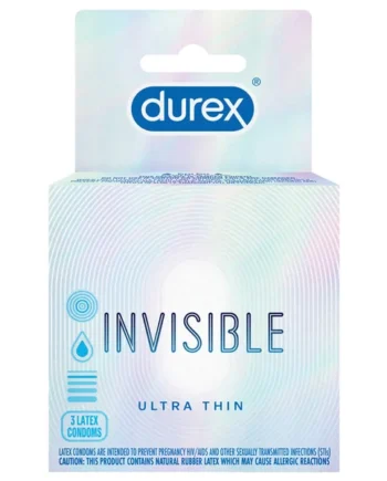 Durex Invisible Ultra Thin Condoms (3 Pack)