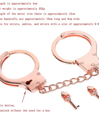 DUTRIEUX Stainless Steel Bondage Set – Handcuffs, Ankle Restraints & Neck Collar for Couples