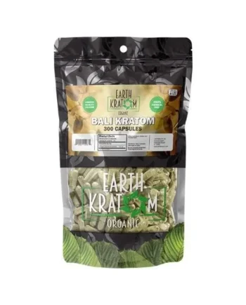 Earth Kratom 300ct Capsules Bali