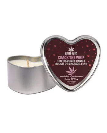 Earthly Body 2025 Valentines 3 in 1 Massage Heart Candle-Crack the Whip