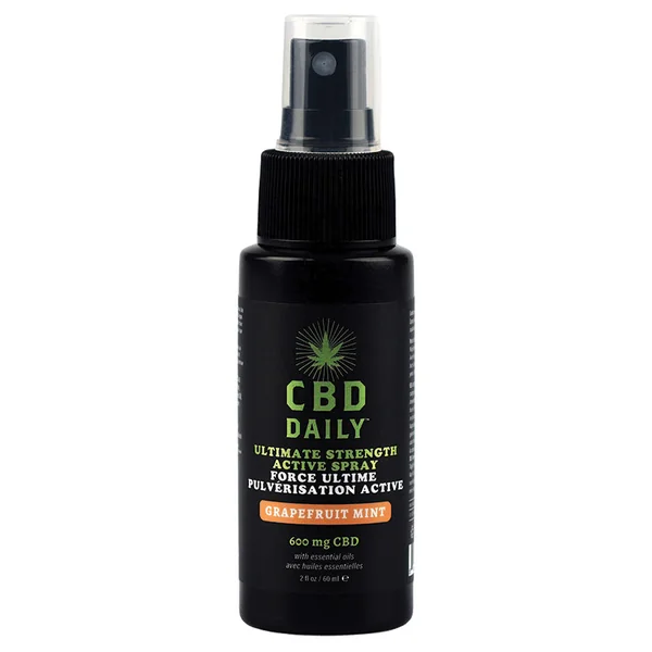 Earthly Body CBD Daily Ultimate Strength Active Spray - Grapefruit Mint 2oz