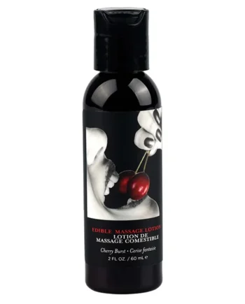 Earthly Body Edible Massage Lotion - Cherry 2oz