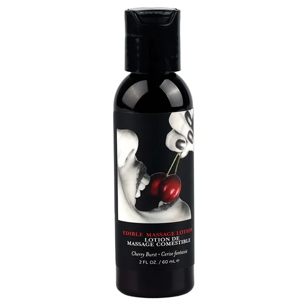 Earthly Body Edible Massage Lotion - Cherry 2oz