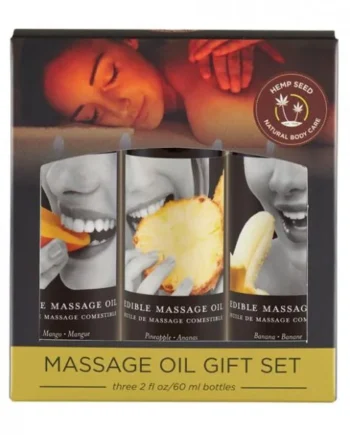 Earthly Body Edible Massage Oil Gift Set
