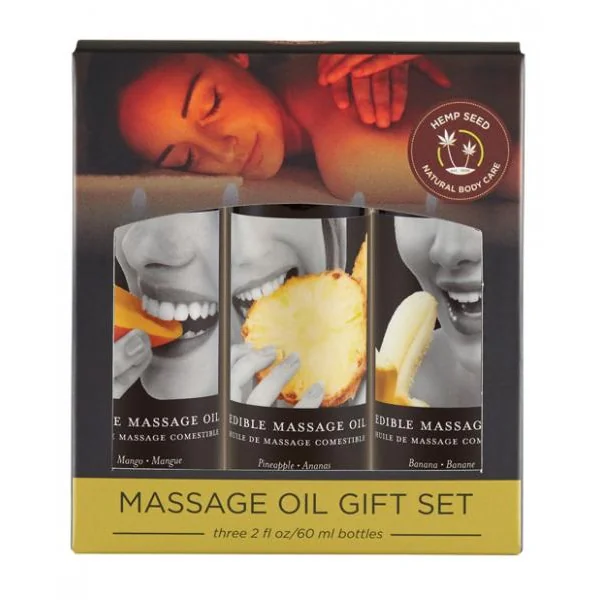 Earthly Body Edible Massage Oil Gift Set