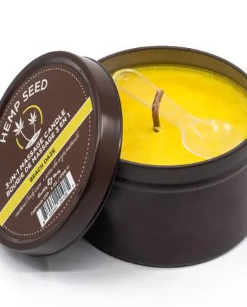 Earthly Body Hemp Seed 3-In-1 Massage Candle - Beach Daze Scent