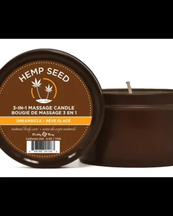 Earthly Body Hemp Seed 3-In-1 Massage Candle