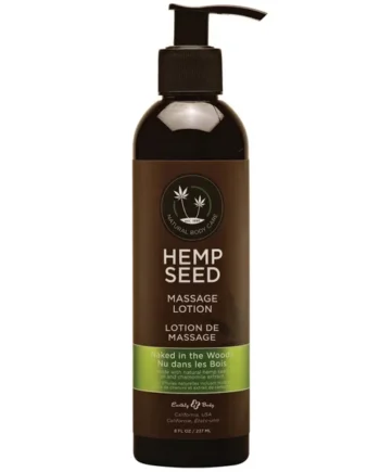 Earthly Body Hemp Seed Massage Lotion – 8 oz Naked in the Woods