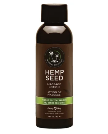 Earthly Body Hemp Seed Massage Lotion - Naked In The Woods 2oz
