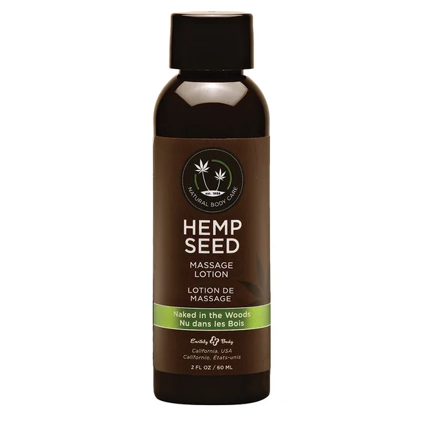 Earthly Body Hemp Seed Massage Lotion - Naked In The Woods 2oz