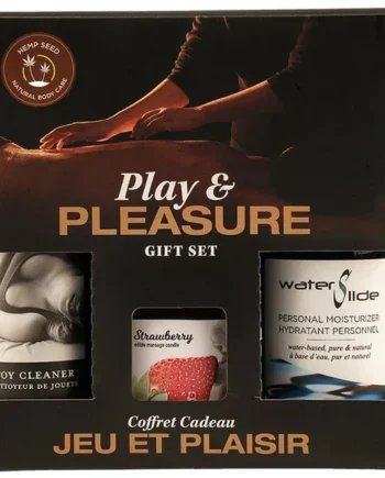 Earthly Body Play & Pleasure Gift Set Strawberry Scent