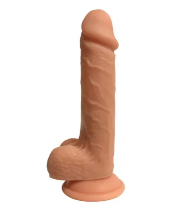 Easy Rider 7 Inch Dual Density Dildo With Balls - Light