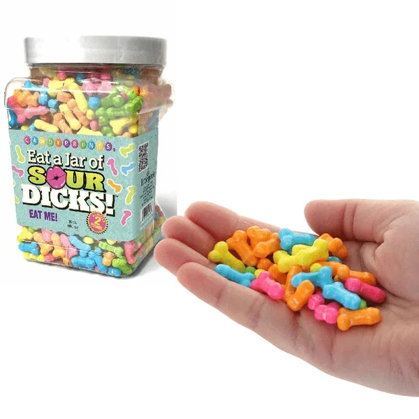 Eat A Jar Of Sour Dicks Candy Novelty Item Bachelorette Party Gift Ideas -2lb
