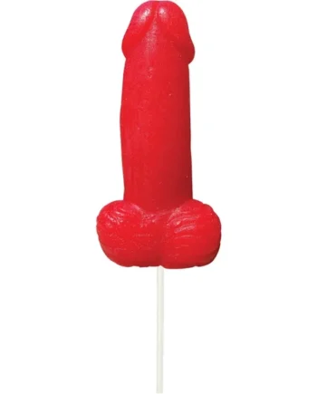 Eat Me Jumbo Gummy Cock Pop – Strawberry Red