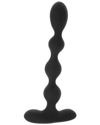 Eclipse Slender Vibrating Anal Beads in Black