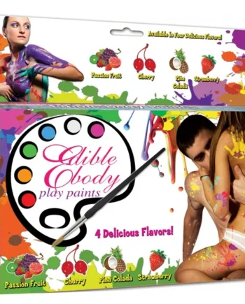 EDIBLE BODY PAINTS 4 PACK BOX