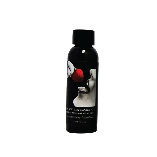 EDIBLE MASSAGE OIL STRAWBERRY 2 OZ