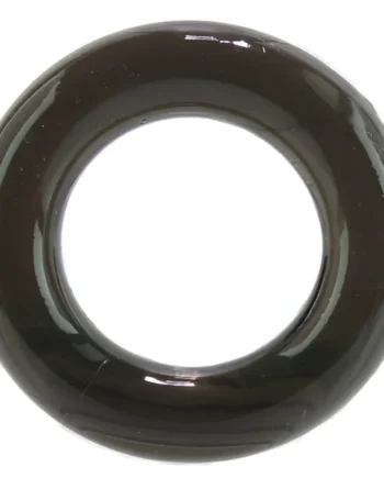 Elastomer Cock Ring Relaxed Fit in Black