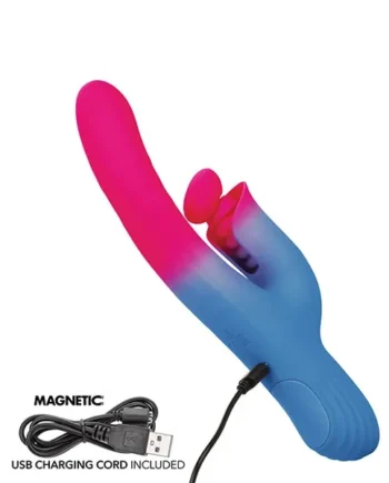 Elation Thrusting Dual Stimulator – Blue/Pink