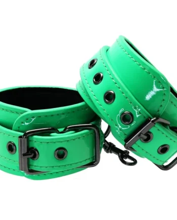 Electra Play Things Ankle Cuffs in Neon Green
