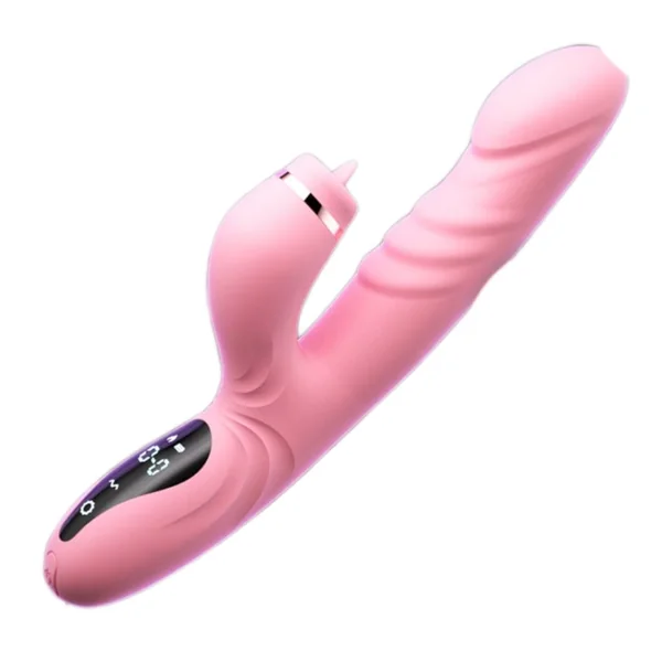 Electric Heated Vibrator Automatic Sucking Thrusting Machine For Women