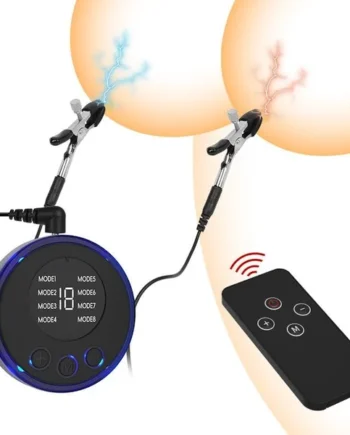 Electric Shock Nipple Clitoral Clip Chain