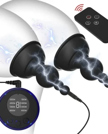 Electric Shock Silicone Nipple Stimulator with Remote Control