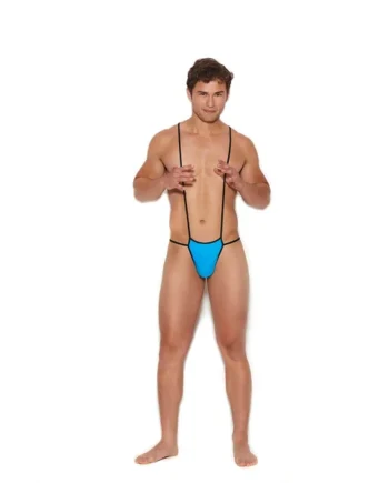 Elegant Moments Men's Suspender Pouch - Blue One Size