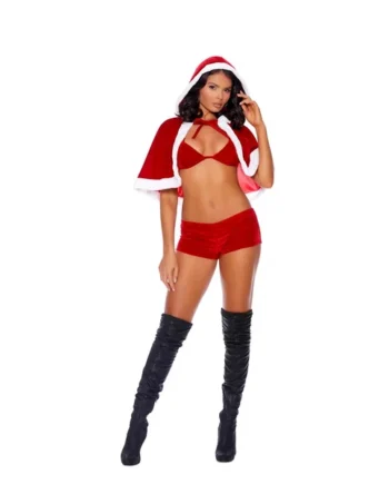 Elegant Moments Santa's Naughty Helper Costume - Red Medium