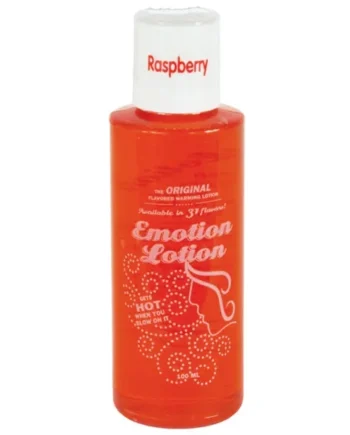 Emotion Lotion Warming Massage Oil – 3 oz Raspberry