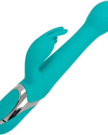 Enchanted Oscillate Rechargeable Silicone Dual Stimulation Vibrator With Thrusting, Rotating Beaded Head By CalExotics